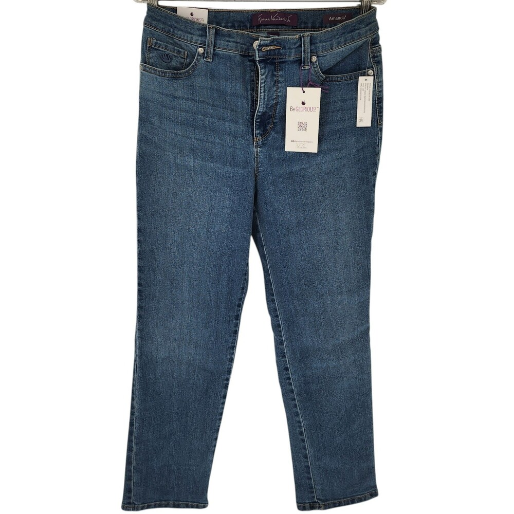 Gloria Vanderbilt Size 12P Average Amanda Grand Rapids W. Whiskers Jeans NWT